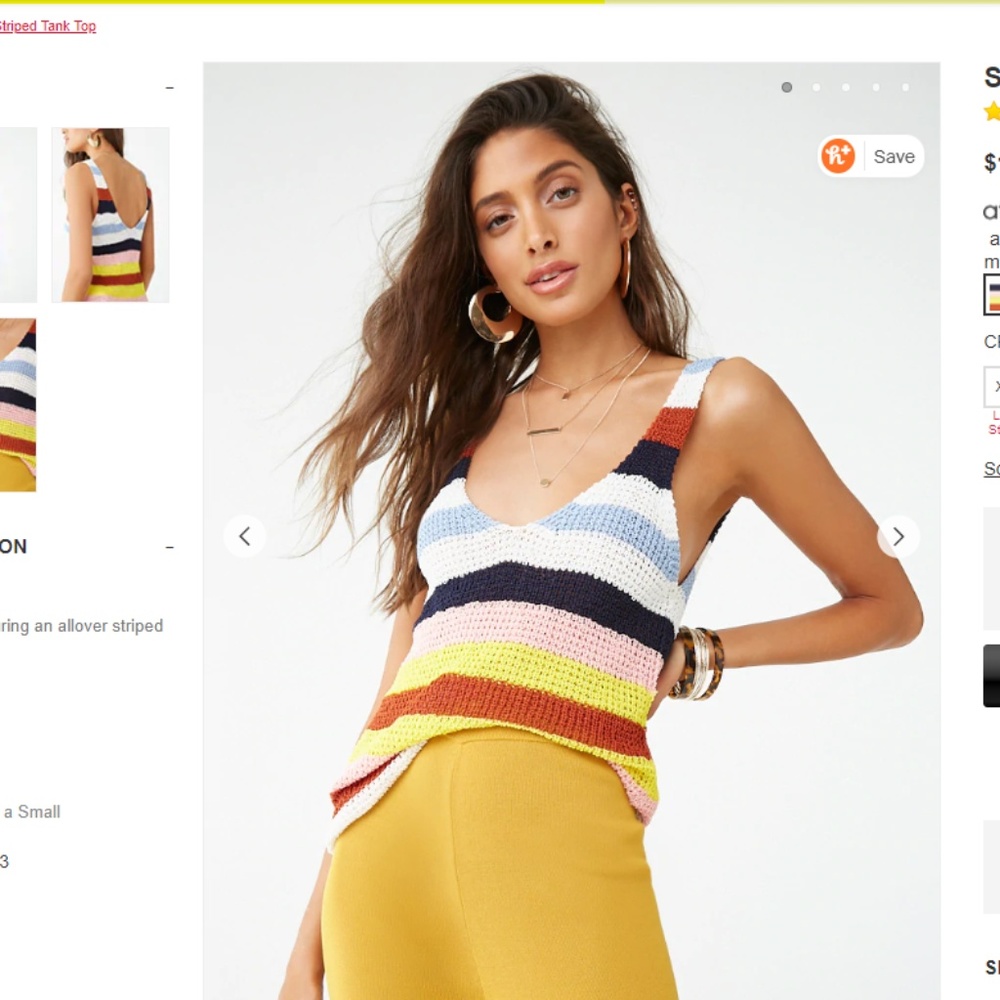 Forever 21 colorful tank top